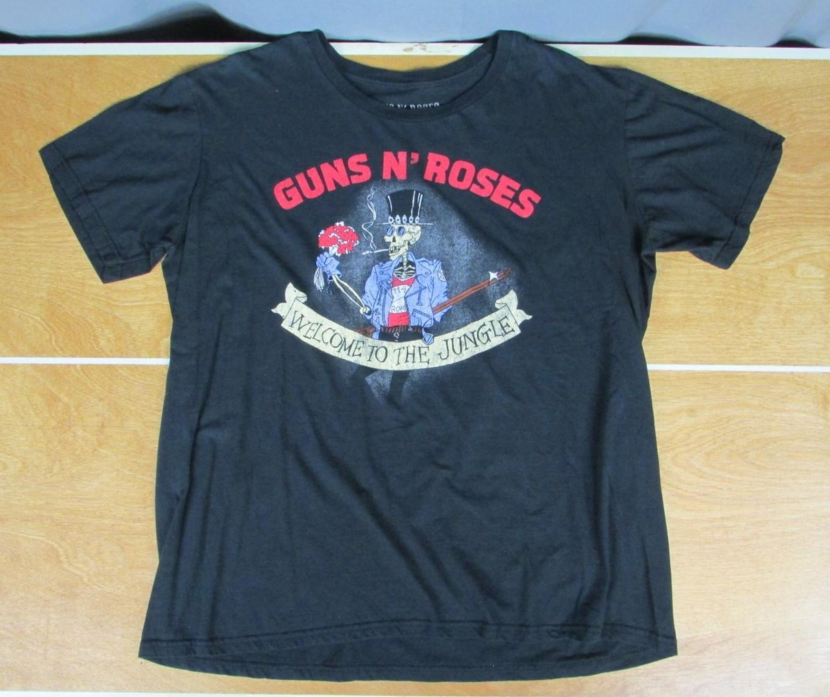 Vintage Guns N' Roses Welcome To The Jungle Black T Shirt Vintage Guns N' Roses Welcome To The Jungle Black T Shirt