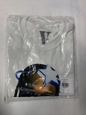 Pop Smoke x Vlone Halo T-Shirt White Size Large #838910095 New