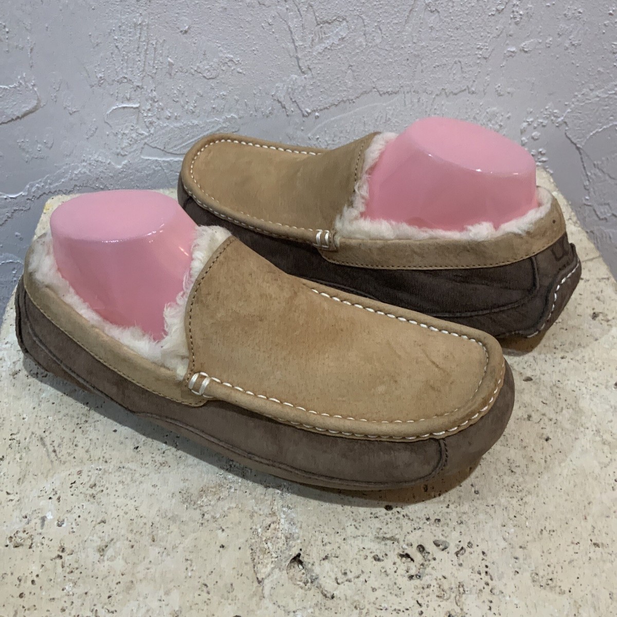 UGG Australia Ascot Suede Slippers Brown Size 8 Men main image 3