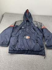 Nike Pro Line Denver Broncos Jacket Mens Large Bomber VTG 90s Puffer Quilted