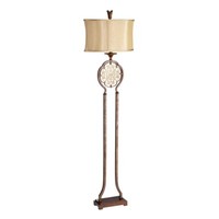 Stehlampe Stehleuchte Wohnzimmerlampe Stahl Bronze H 160 Cm 1 Flammig