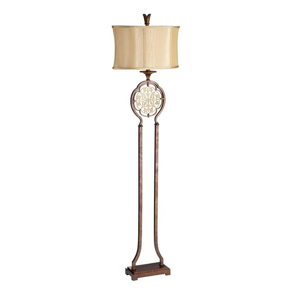 Stehlampe Stehleuchte Wohnzimmerlampe Stahl Bronze H 160 Cm 1 Flammig-image