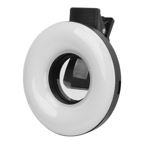 Macro Lens With Mini Clip Ring Light 15X Zoom 3000K‑6500K 5 Adjustable Brig GDB - Photo 8/18