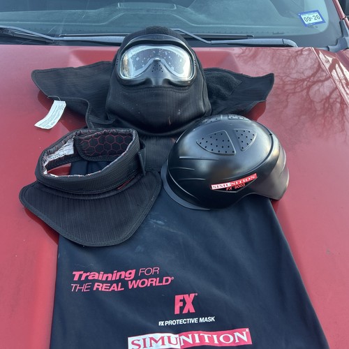Simunition FX 9003 Protective Mask- Helmet - Neck Guard and Bag