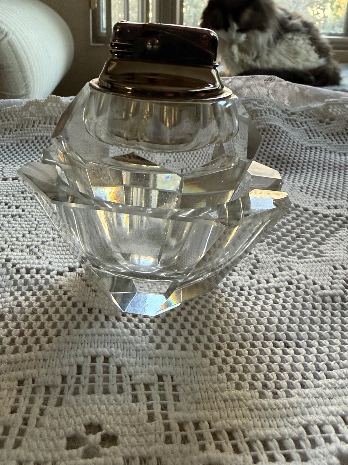 And Crystal Ashtray Dish