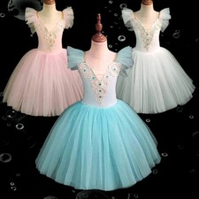 Fashion Ballet Dress Kids Tutu Puffy Dance Wear Princess Dresses Girls Summer