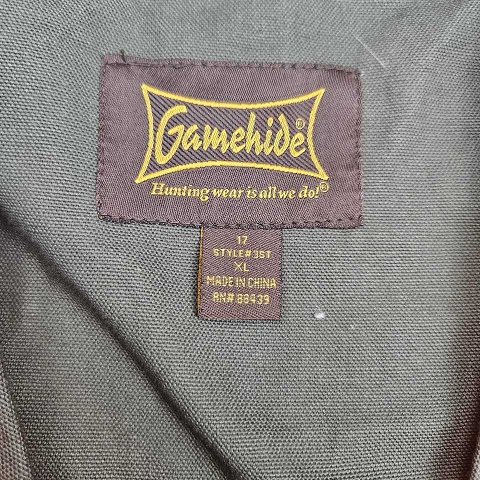 GameHide Canvas Hunting Vest XL Olive Green & Hunter's Orange Pockets - Image 3 of 4