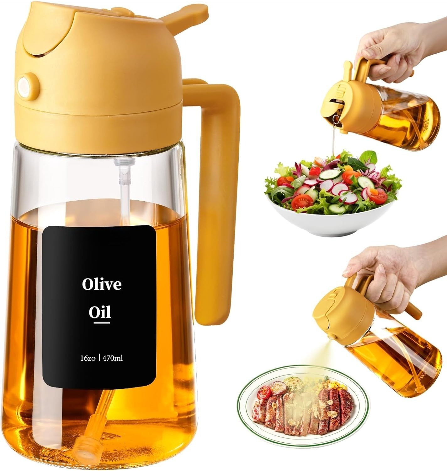 Sprayer & Dispenser 16oz/470ml Olive Cooking Air Fryer