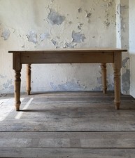 VINTAGE Solid PINE TABLE, Dining, Kitchen, Farmhouse, Drawer, Old, Rustic
