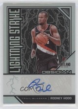 2019-20 Panini Obsidian Lightning Strike Signatures 44/99 Rodney Hood Auto 10ea