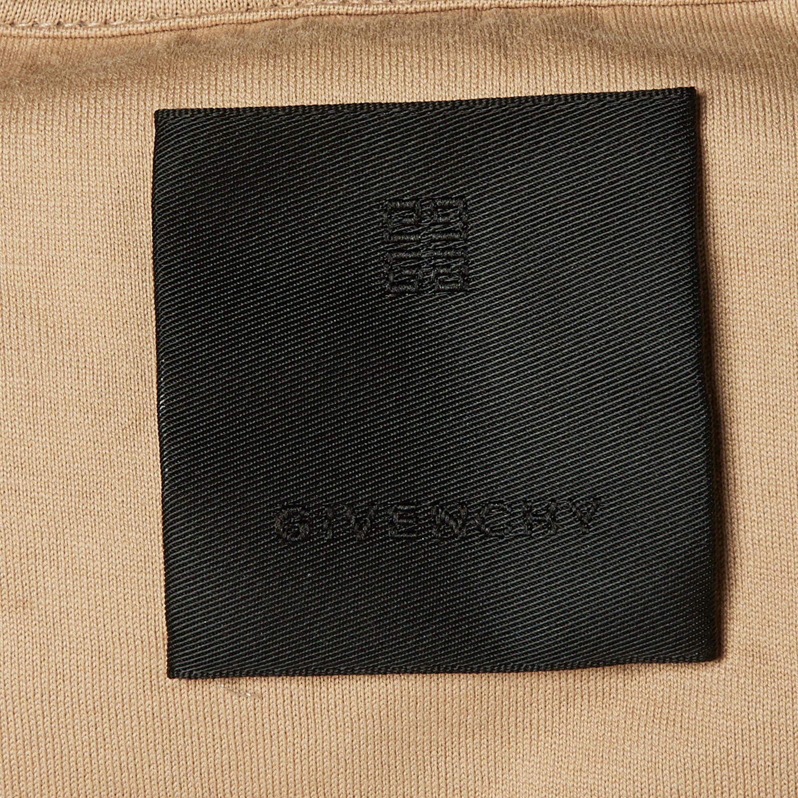 Givenchy Beige Logo Print Cotton Hoodie S thumbnail 4