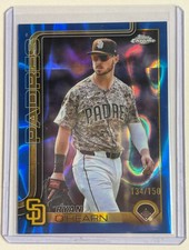 Ryan O'Hearn 2025 Topps Chrome Update Series Blue Wave Refractor /150 SD Padres