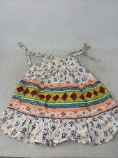 Native American Seminole Miccosukee Patchwork Handmade Colorful Girl Dress 22 