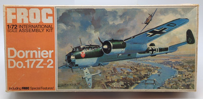FROG Dornier Do.17Z-2 Model Kit - 1:72 Scale F205  Unstarted Complete + spares