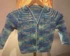 toddler sweater @3T Italian wool, hand-knit by professional knitter, buttons — photo 1