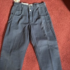 VINTAGE MEN'S GUESS PASCAL JEANS 075 WASHED NAVY BLUE 30X34 TAPERED LEG FULL CUT