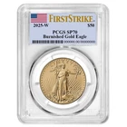 2025-W Burnished $50 American Gold Eagle PCGS SP70 FS Flag Label