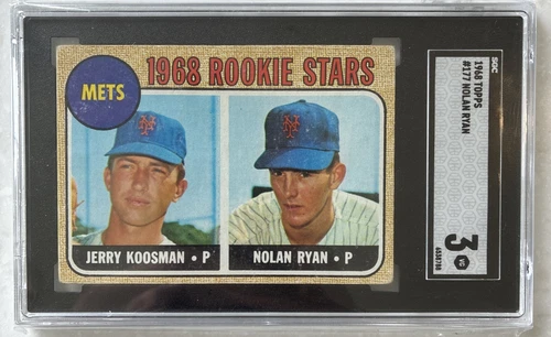 1968 Topps - 1968 Rookie Stars Nolan Ryan, Jerry Koosman #177 (RC) SGC 3