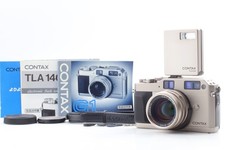 Unused Contax G1 Rangefinder 35mm Film Camera 45mm f/2 Lens TLA140 Flash JAPAN