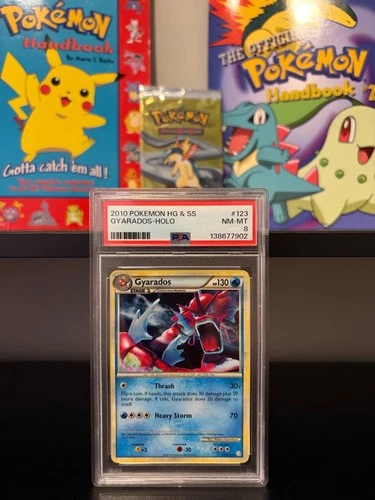 Gyarados (Red) Holo Heartgold & Soulsilver 123/123 PSA 8 Fresh Cert