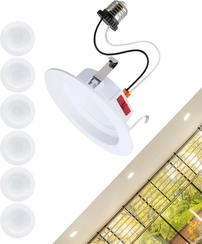 Satco S12604 - 10 Watt 5-6" LED Downlight Retrofit CCT Select (1, 2, 6 or 12 PK) - Picture 9 of 10