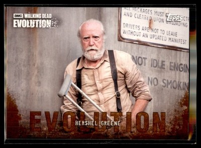 2017 Topps Walking Dead Evolution BROWN Parallel #73 Hershel Greene