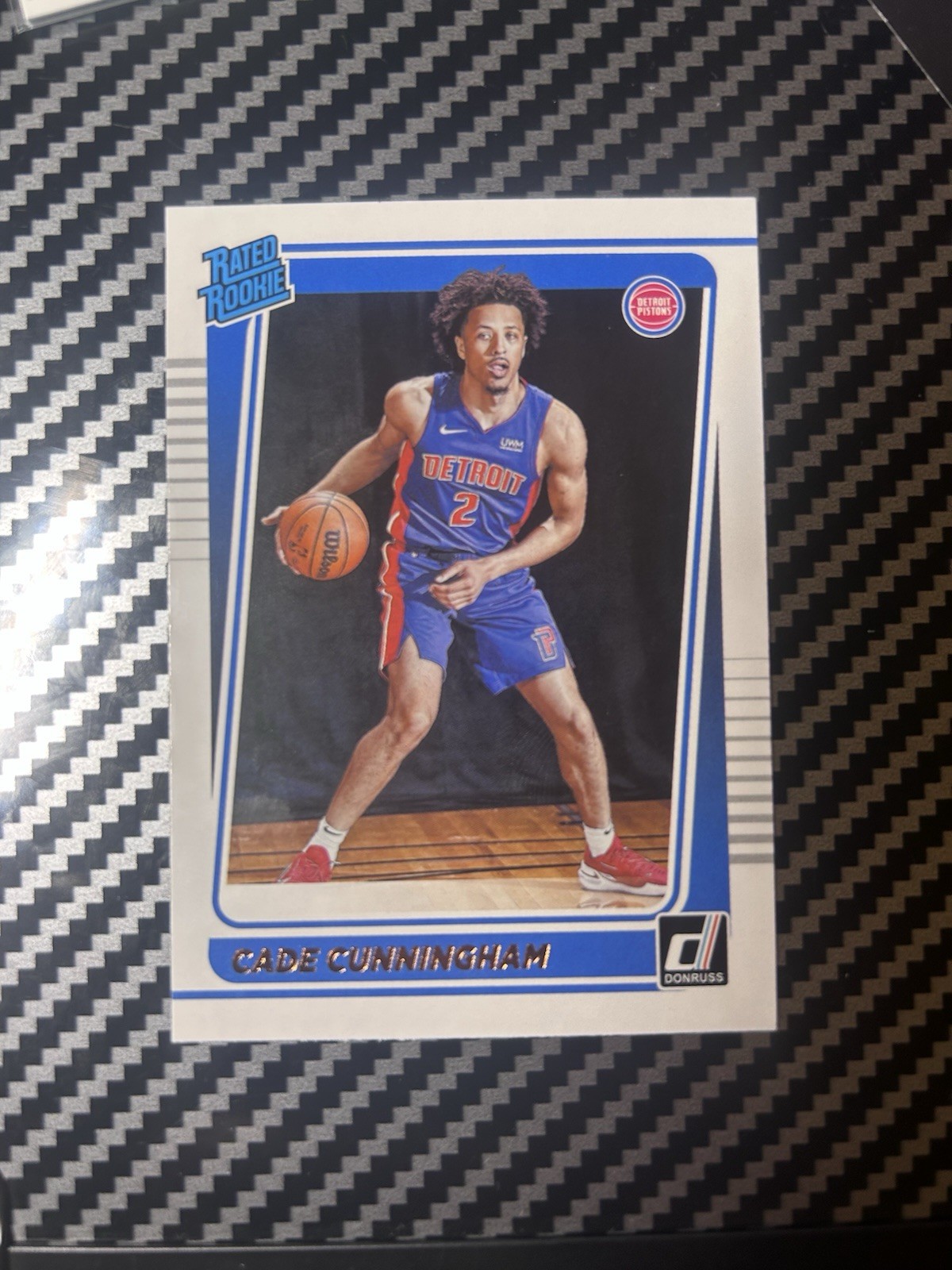 Cade Cunningham 2021-22 Panini Donruss Base Set Rated Rookie #211 Pistons