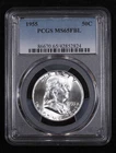 1955 P Half Dollars Franklin PCGS MS-65 FBL