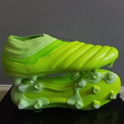 Adidas Copa 20+ + Plus 20.1 FG Size 7 US Lime Green Laceless Soccer Cleats New