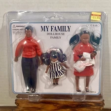 Town Square Miniatures My Family 4PC Doll Family 1:12 Scale Figures No 00090 New