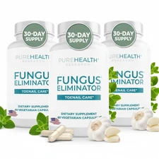 ( 3 Pack ) PureHealth Research FUNGUS ELIMINATOR Supplement  60 Caps 2027