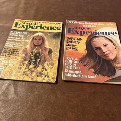 Lot of 2 Vintage Romance & Confession Magazines   True Experience  1973, 1976