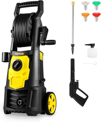 #ad Electric Pressure Washer 2000 PSI 1.76 GPM Portable Cleaner with 30ft Hose Reel $107.99