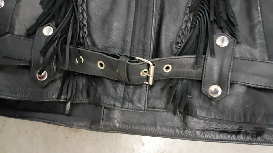 Vintage Hot Leathers Biker Leather Jacket Size XL - Image 3 of 4