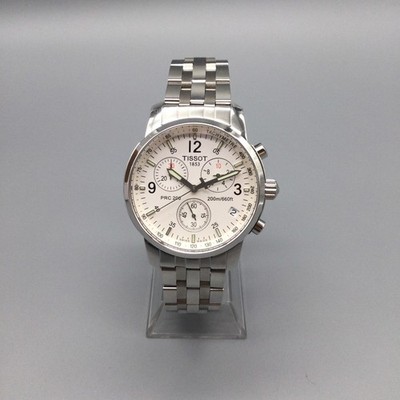 Tissot PRC 200 T461 Mens Watch 39mm Chronograph Stainless Date New