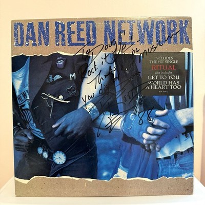 Dan Reed Network SIGNED Vinyl 1988 Promo LP Rare Autographed
