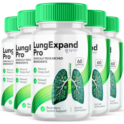 (5 Pack) Lung Expand Pro Advanced Support Vitamin Max Supplement 300 Capsules