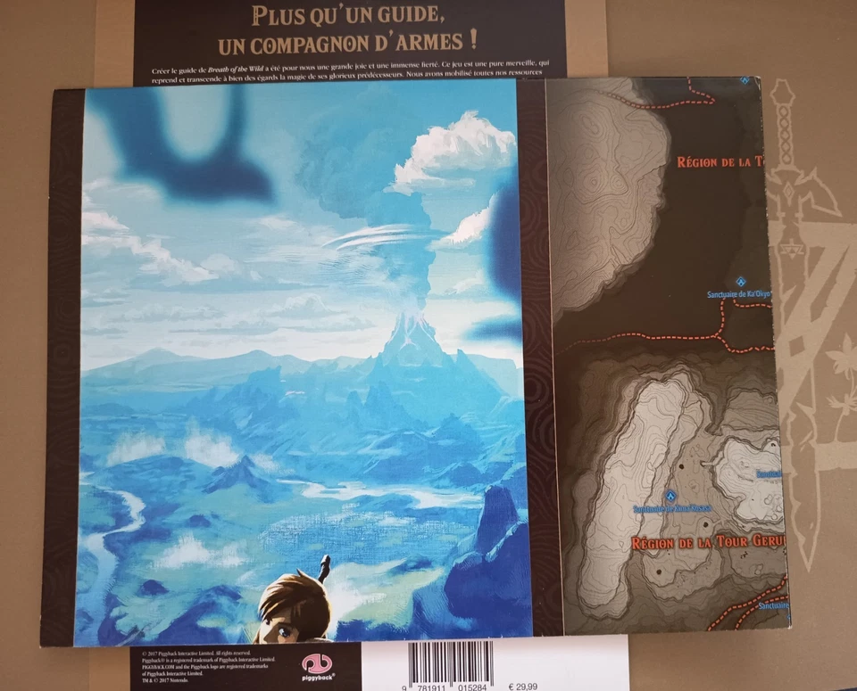 Guide Officiel Collector Zelda Breath of the Wild + Carte FR Nintendo Switch JRF, photo 2 sur 5