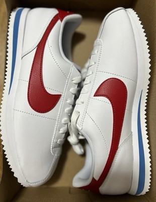Nike Cortez Forrest Gump Shoes Women s SZ 9.5 White Varsity Red  DN1791-108