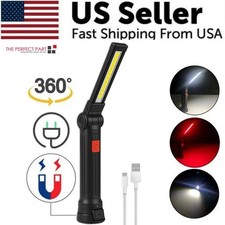 Rechargeable Led Cob Work Light Mechanic Flashlight Lamp Magnetic Base Bright Rechargeable Led Cob Work Light Mechanic Flashlight Lamp Magnetic Base Bright