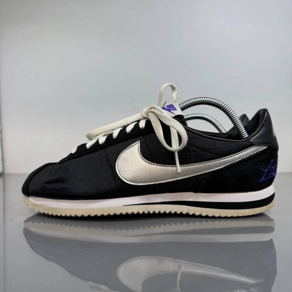 Nike Cortez Los Angeles Kings Mens 9 Black Purple NHL LA Embroidered Two Tone - Image 4 of 4