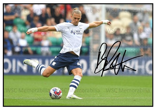 11382. Brad Potts Signed Pictures (A4 Prints) Preston Barnsley Blackpool etc.