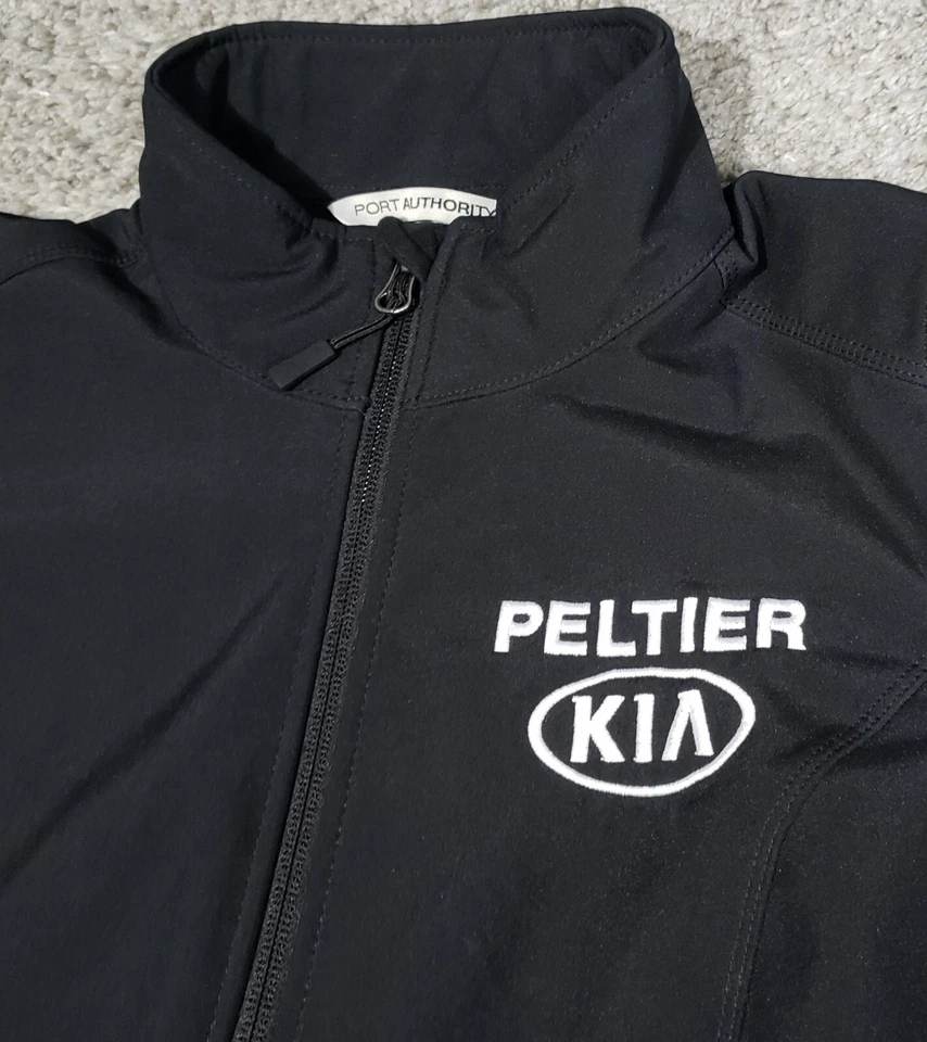 Port Authority Jacket Soft Shell Women's Small Black Full Zip Embroidered Kia - Image 2 of 4