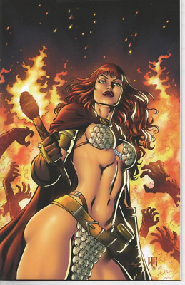 Red Sonja # 16 (1:15) Incentive Walter Geovani Virgin Variant Cover New Boarded
