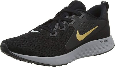 Nike Women's Running Shoes, Legend React (Black/Metallic Gold