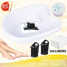 Upgrade Ionic Foot Spa bath Detox Machine with 100 Liners for Better Relaxation