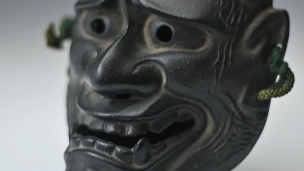 Great Vintage Bronze Noh Mask Hannya 般若 -Jealousy Woman