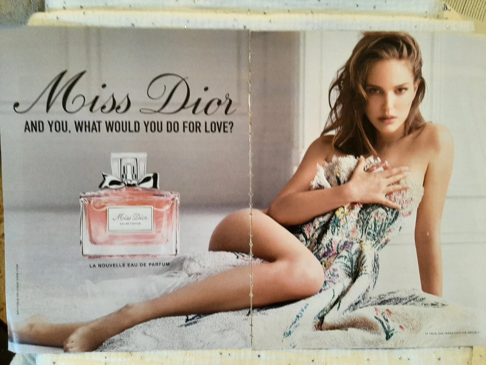 Publicité papier Parfum. Perfume Ad C. Dior Miss Dior de 2018