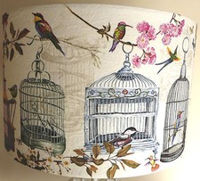 Vintage Birdcage Lamp shade shabby chic french Fatta da Mamma Free Gift