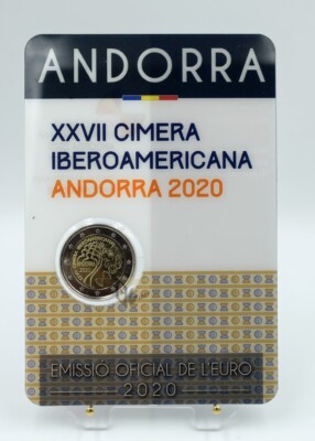 Andorra 2020 -  BU 2 Euro Coincard 27th Ibero-American Summit in Andorra